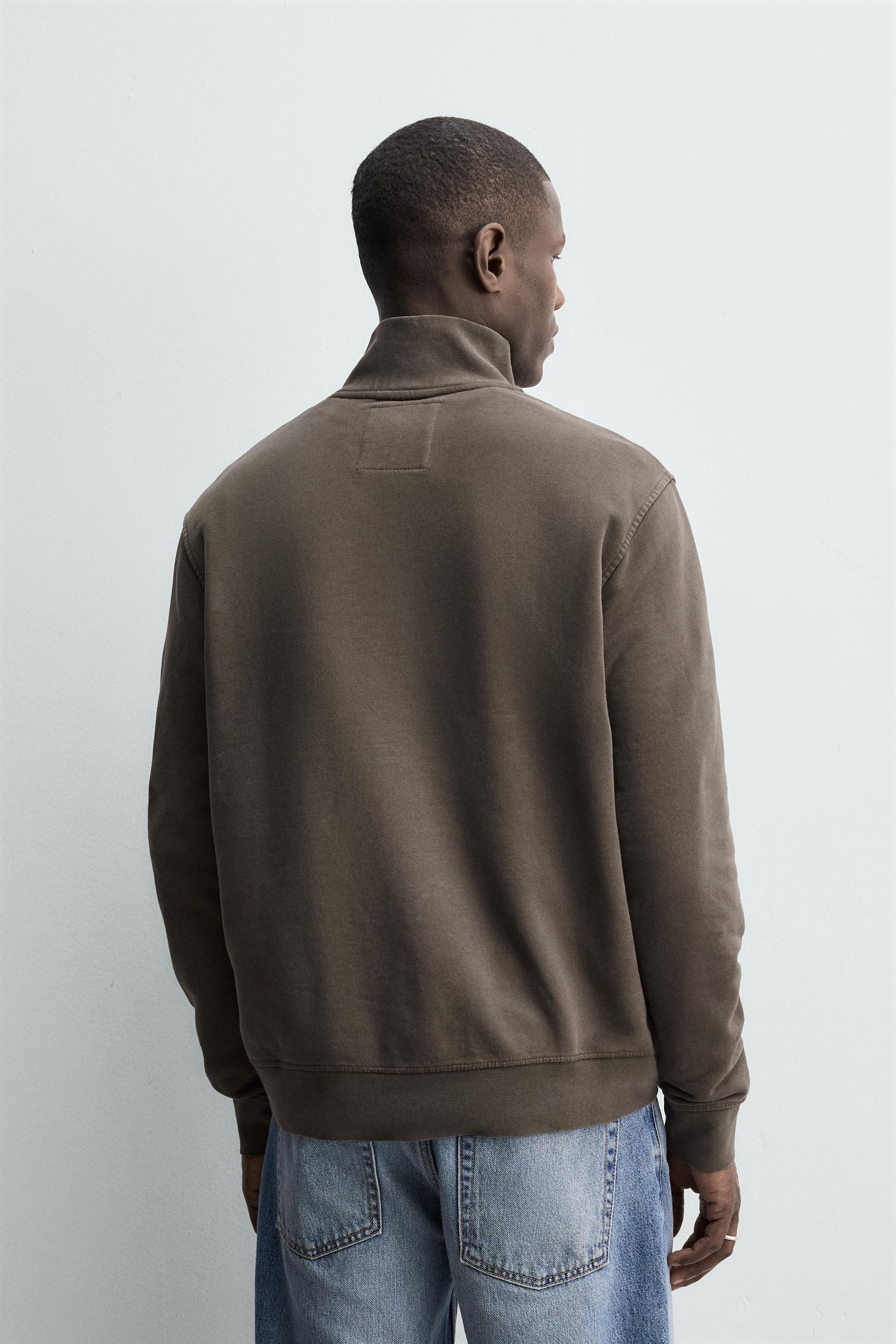 SWEAT LAVÉ COL ZIPPÉ